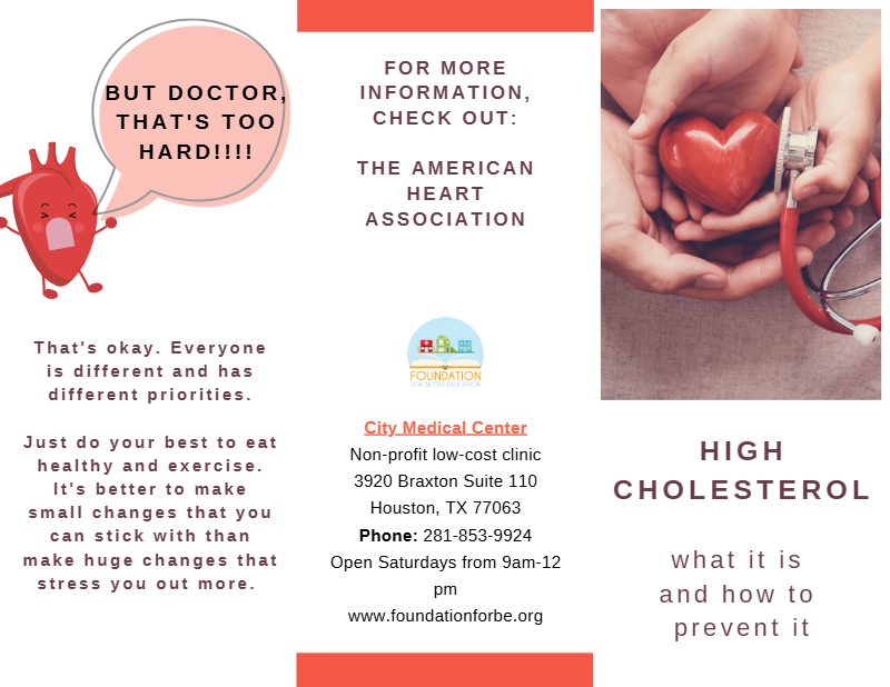 Cholesterol Brochure, page 1 of 2