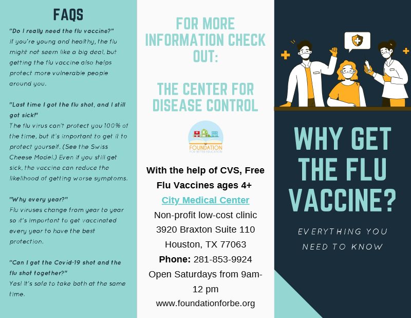 Flu Vaccine Brochure, page 1 of 2